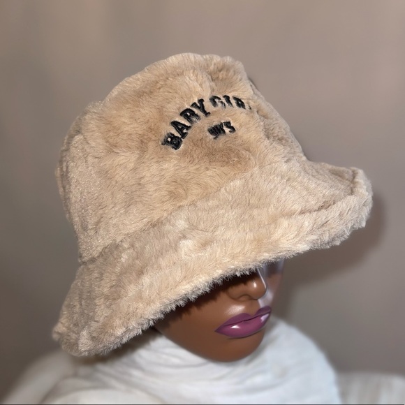 Winter Super Cute Fuzzy Fluffy Faux Fur Bucket Hat With Lining - Picture 7 of 8